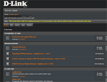 Tablet Screenshot of forum.dlink.com